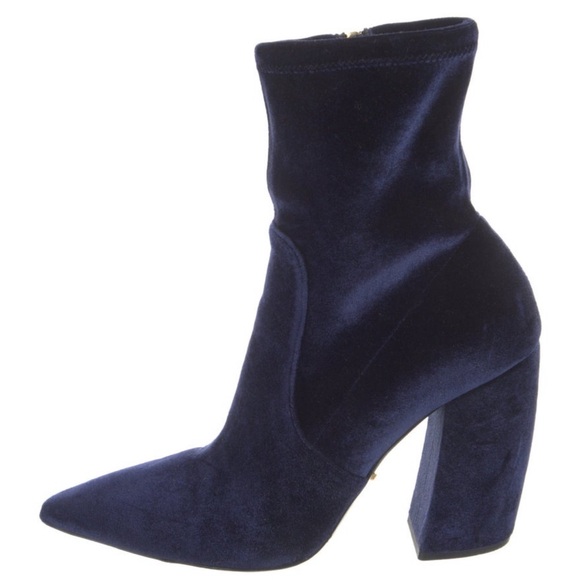 Prada Velvet Heeled Boots - Picture 1 of 5